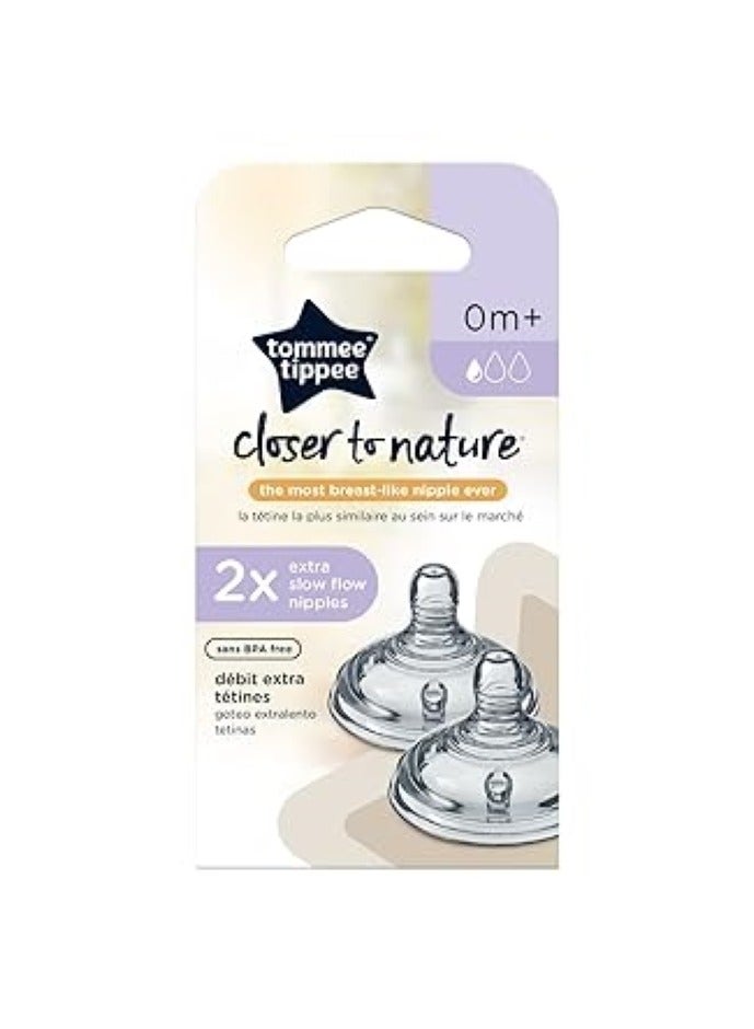 تومي تيبي حلمات زجاجات الرضاعة متوسطة التدفق من Closer To Nature - Image 1