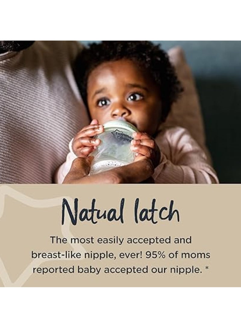 تومي تيبي حلمات زجاجات الرضاعة متوسطة التدفق من Closer To Nature - Image 4