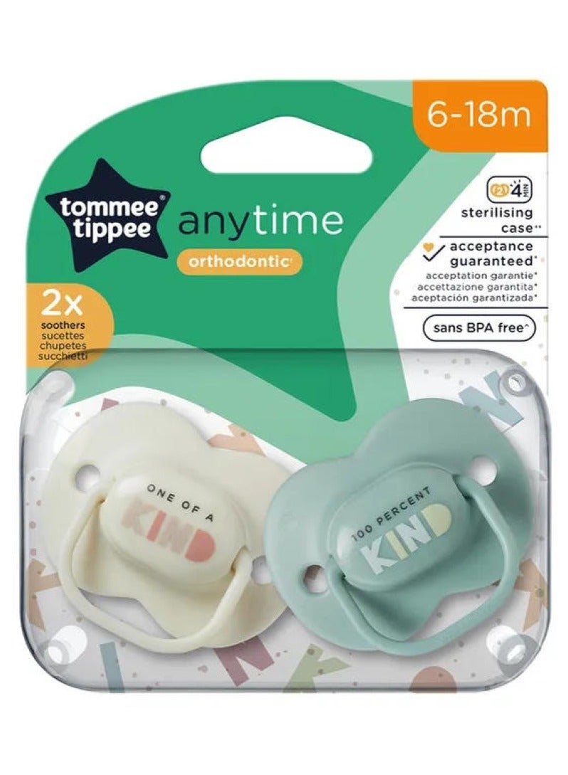 tommee tippee Anytime Soother 6-18 Months  - Image 1