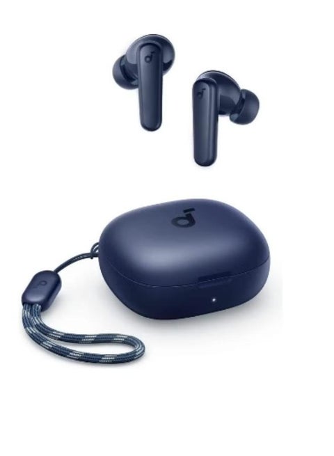 R50i True Wireless Earbuds 10mm Drivers with Big Bass, Bluetooth 5.3, 30H Playtime, IPX5-Water Resistant, AI Clear Calls with 2 Mics, 22 Preset EQs via App Blue
