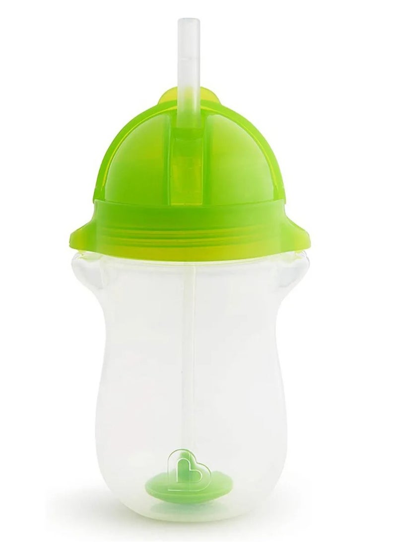 Munchkin - Tip And Sip Weighted Straw Cup 296 ML Green - Image 1