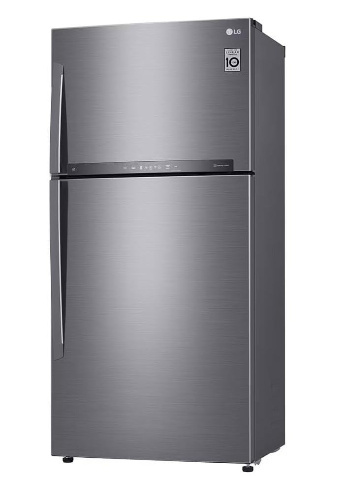 LG LG - No-Frost Refrigerator, 592 Liters, Inverter Motor, Silver - Linear Compressor - 21 Cubic Feet - Digital - Hygiene Fresh Filter - Door Cooling- GR-H822HLHM GR-H822HLHM Silver - Image 2