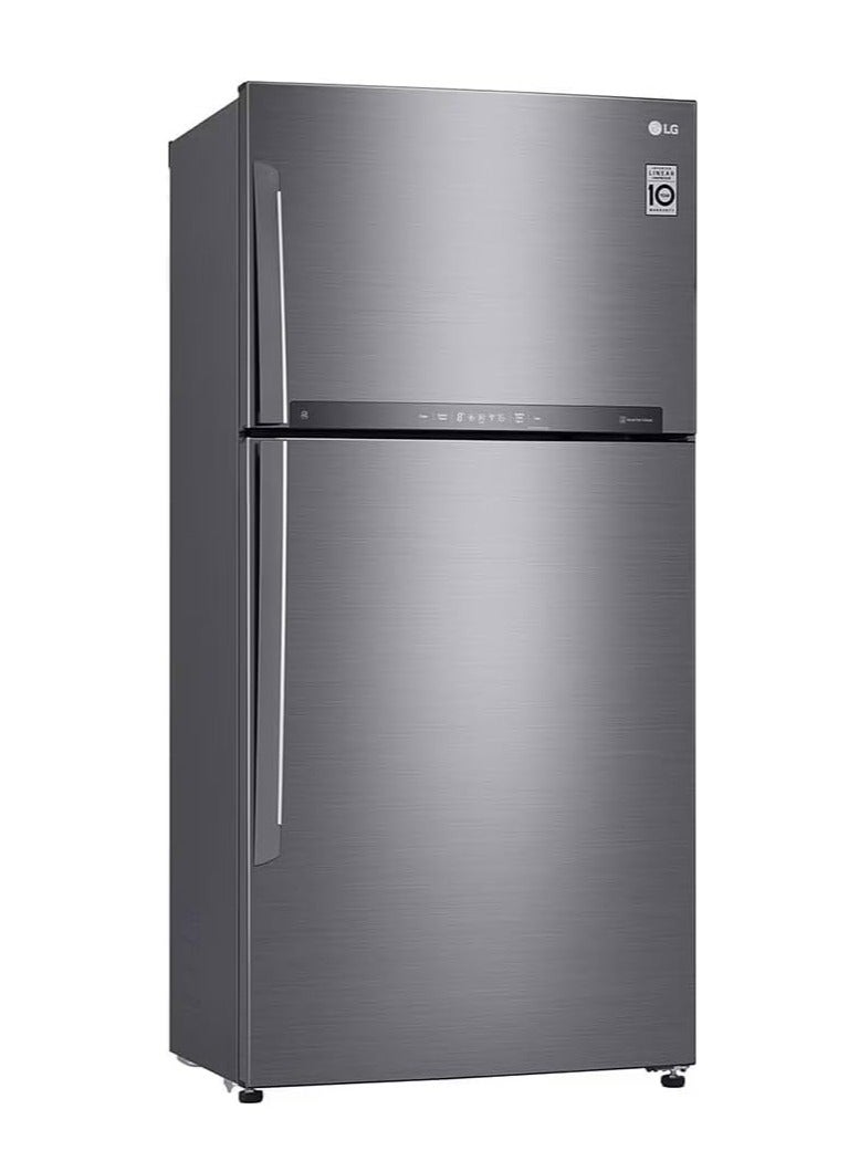 LG LG - No-Frost Refrigerator, 592 Liters, Inverter Motor, Silver - Linear Compressor - 21 Cubic Feet - Digital - Hygiene Fresh Filter - Door Cooling- GR-H822HLHM GR-H822HLHM Silver - Image 3