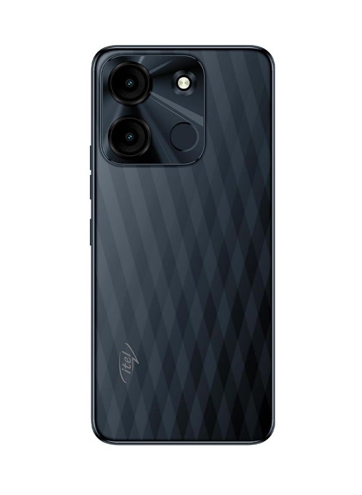 إيتيل هاتف A60s 4 جيجابايت رام و128 جيجابايت ذاكرة لون أسود مزدوج الشريحة ظل أسود - Image 1