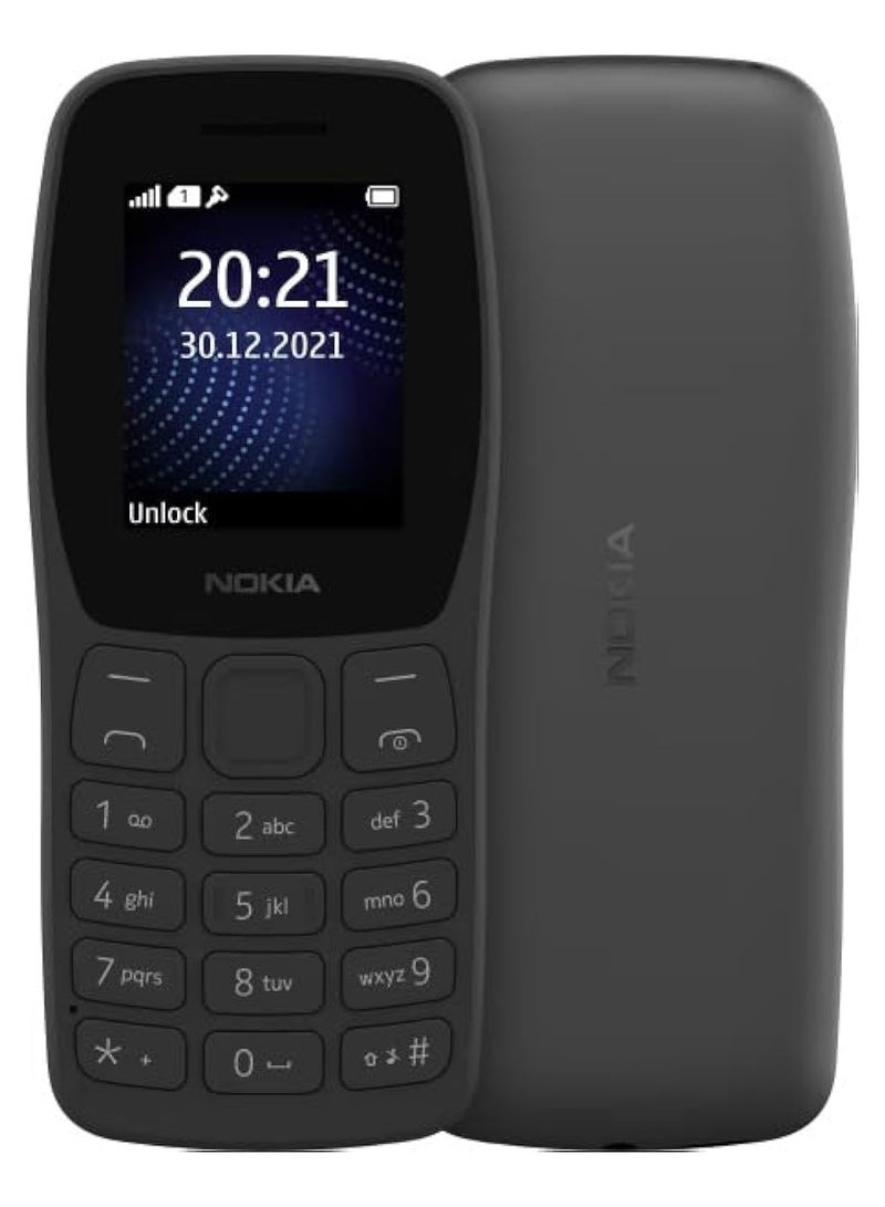 NOKIA Mobile 105 Dual Sim Black - Image 1