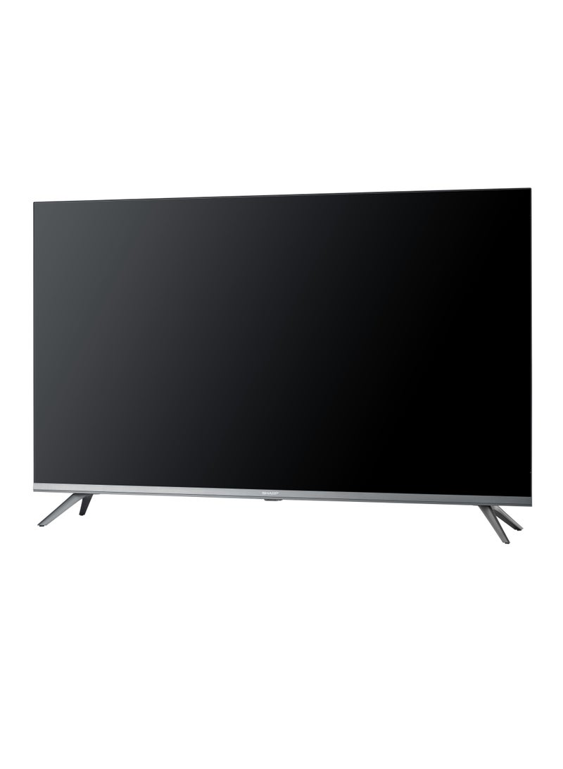 SHARP - 43 Inch FHD Smart Frameless TV With Built in Receiver - 2T-C43FG6EX Silver - Image 1