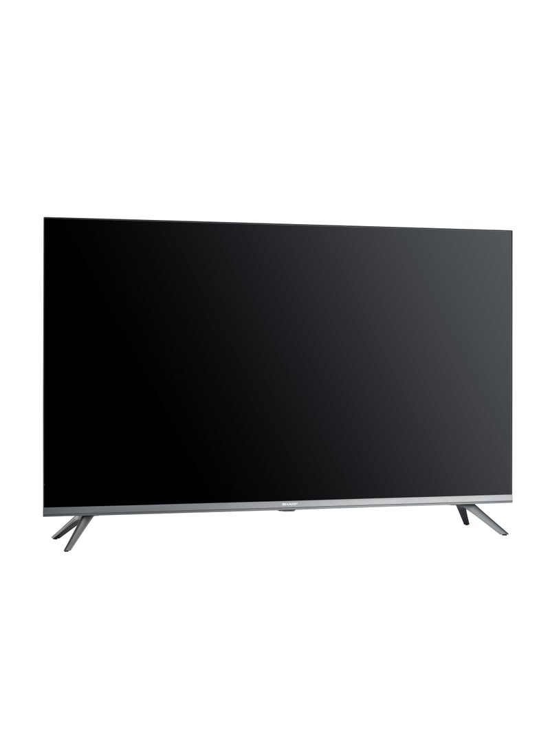 SHARP - 43 Inch FHD Smart Frameless TV With Built in Receiver - 2T-C43FG6EX Silver - Image 1