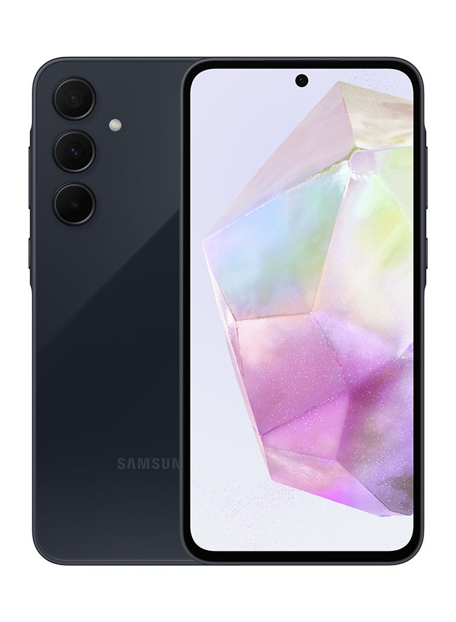 سامسونج هاتف Galaxy A35 ثنائي الشريحة، لون كحلي رائع، ذاكرة وصول عشوائي 6 جيجابايت، 128 جيجابايت، 5G - إصدار الشرق الأوسط  - Image 1