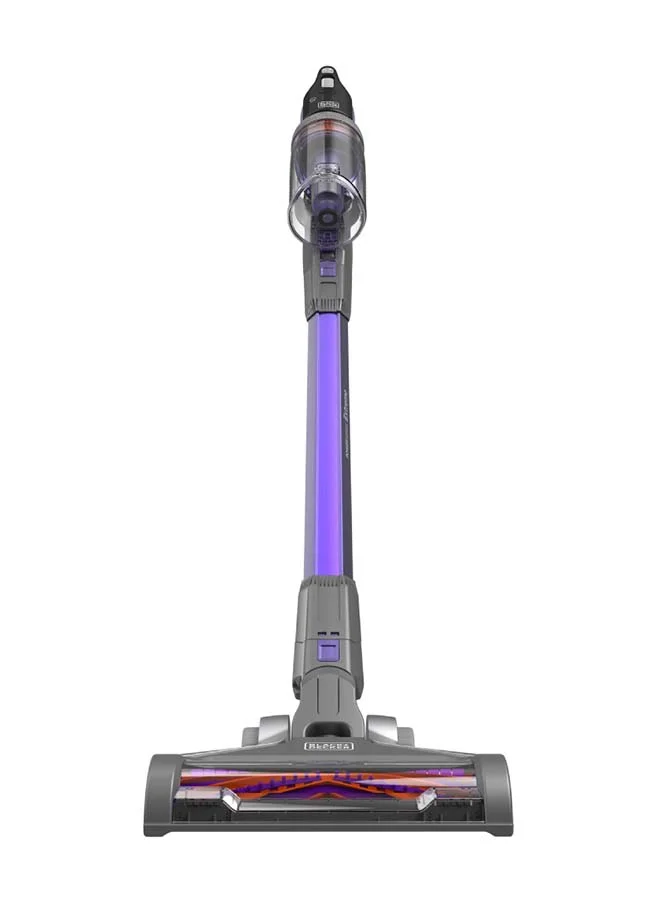 BLACK+DECKER 4-in-1 Cordless Stick Vacuum Cleaner, 18V, 1.5Ah Battery, 55-Minute Runtime, 38 Air Watts Suction Power, 650ml Dustbowl, Ideal for Pet Owners, Lightweight Design, Easy Storage 500 ml 27 W BDPSE1815P-QW ‎Titanium/Purple