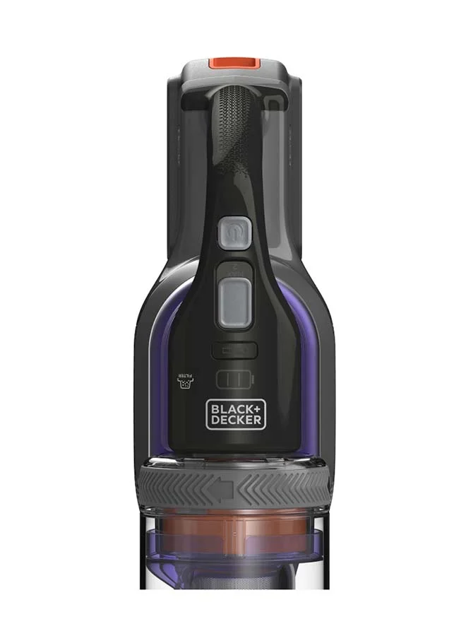 BLACK+DECKER 4-in-1 Cordless Stick Vacuum Cleaner, 18V, 1.5Ah Battery, 55-Minute Runtime, 38 Air Watts Suction Power, 650ml Dustbowl, Ideal for Pet Owners, Lightweight Design, Easy Storage 500 ml 27 W BDPSE1815P-QW ‎Titanium/Purple