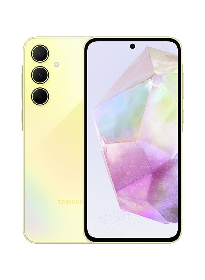 سامسونج جالاكسي A35 ثنائي الشريحة، رهيب ليموني، 8 جيجابايت رام، 128 جيجابايت، 5 جي - إصدار الشرق الأوسط - Image 1