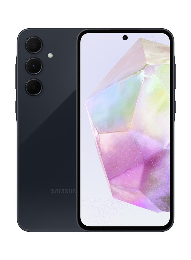 سامسونج هاتف Galaxy A35 ثنائي الشريحة، لون كحلي رائع، ذاكرة وصول عشوائي (RAM) سعة 8 جيجابايت، وذاكرة تخزين داخلية 256 جيجابايت، يدعم تقنية 5G - إصدار الشرق الأوسط - Image 1