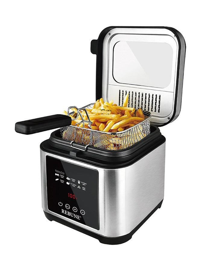 Electric Oil Fryer 2.5 L 1200 W RE-11-046 Silver 