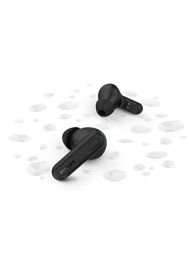Philips True wireless Earphones Black,15 hours play time,IPX4 splash/sweat resistant,6 mm drivers ,AI mic for clear call quality, Bluetooth version-5.3 Black  - Image 2