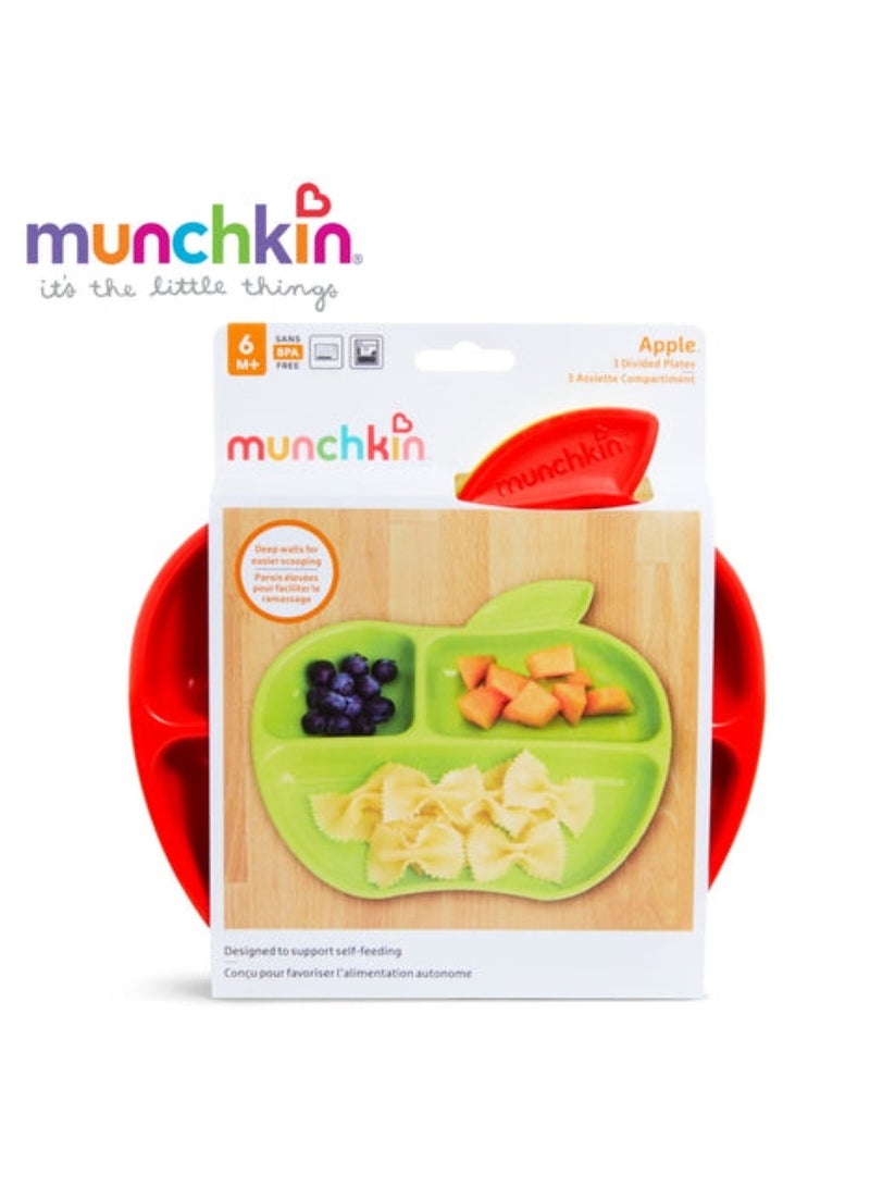 مونشكين طبق مقسم من التفاح الصغير عبوة من 3 - Image 4