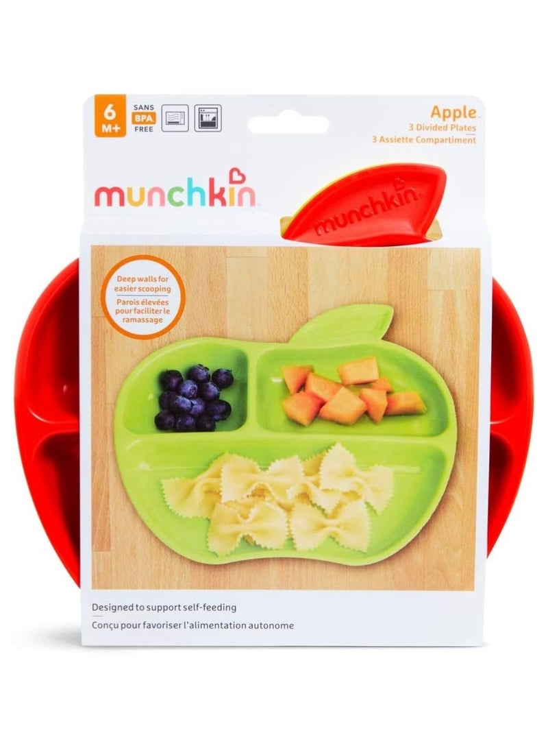 مونشكين طبق مقسم من التفاح الصغير عبوة من 3 - Image 2