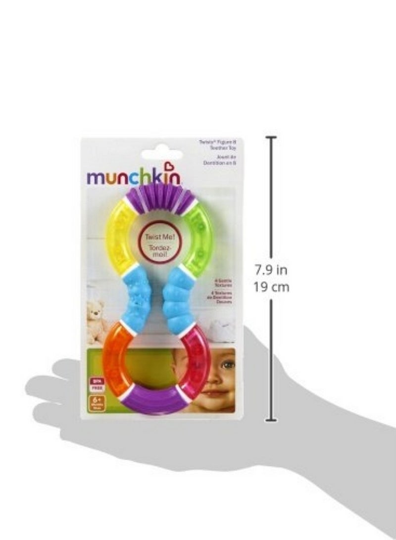 مونشكين Twisty Figure 8 Baby Teether Toy Bpa Free 6+ Months - Image 2