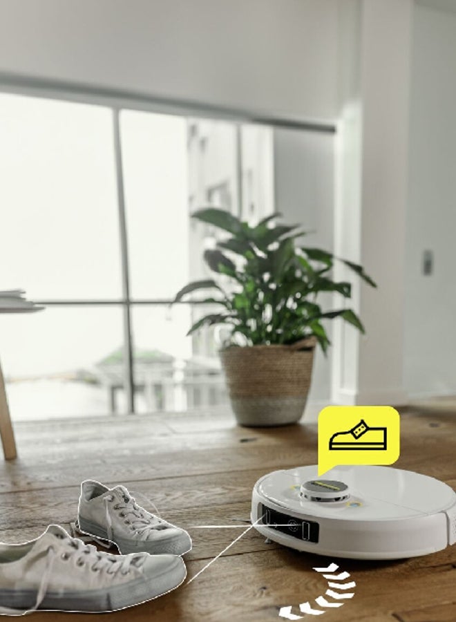 KARCHER - RCV Battery Powered 3 Robotic Vacuum Cleaner With Wiping Function 3.7 kg 15 W JE1.269-621 White - Image 1