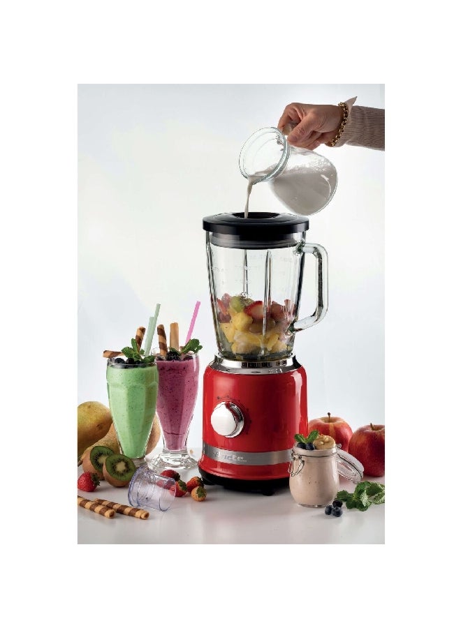 Ariete Moderna Space-Saving High-Performance Sleek Modern Designed Blender 1.5 L 1000 W C058520ARAS Red  - Image 3