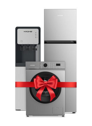 370L Gross, Top Mount Double Door Refrigerator+ 6Kg 1000 RPM Front Load Washing Machine+ Top Loading Water Dispenser, Hot and Cold - Bundle Pack KR-REF 370T+KR-WFL60SS+KR-WDTL 3TB Silver - pnsku/N70050020V/45/_/1714109582/d4fd9bd6-d91f-4037-b88d-3487100a3f37