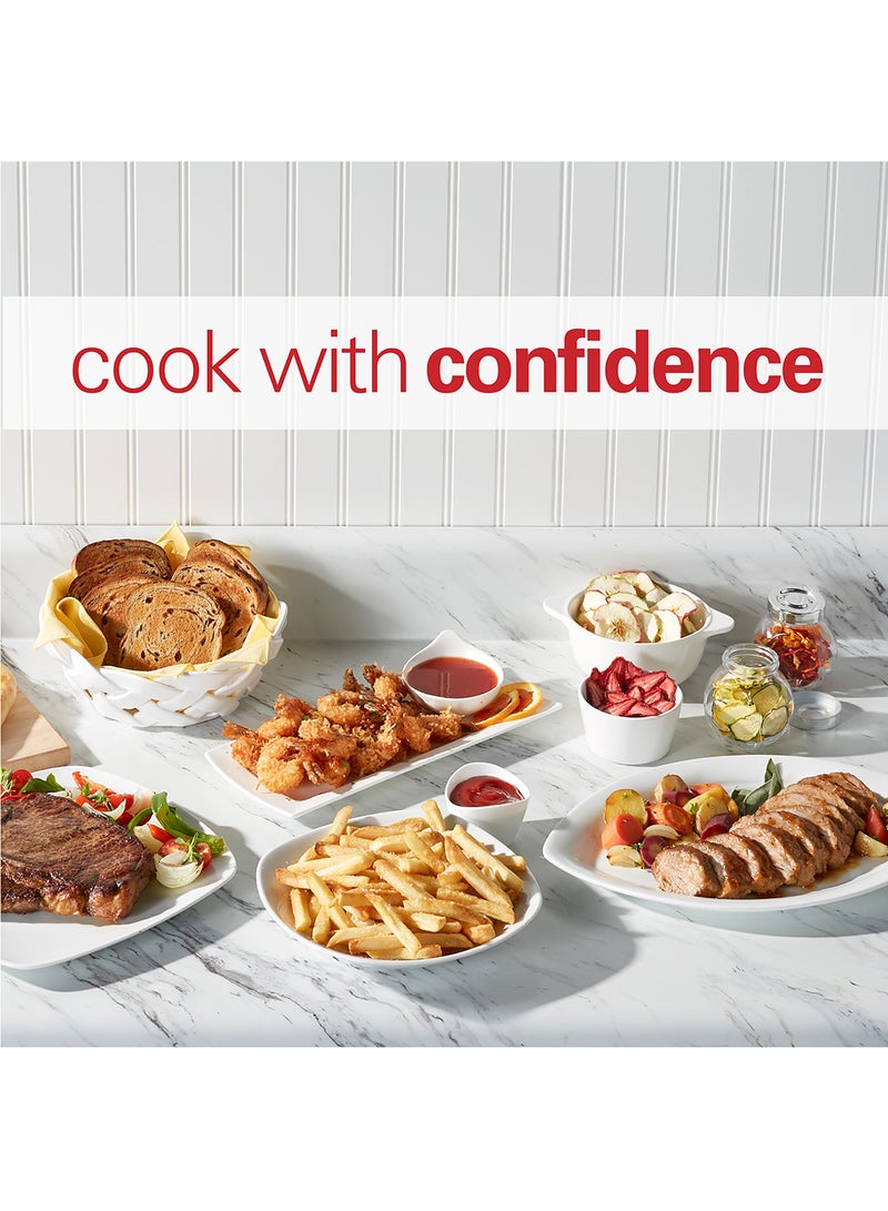 Hamilton Beach Hamilton Beach Digital Air Fryer View 8L, Large Viewing Window, 8 Presets with Dehydrate & Defrost, Cook for Upto 12 hours from 40°C to 200°C, 1750W, Matte Grey, 2 Years Warranty, AFOGV8-ME 8 L 1750 W AFOGV8-ME Grey  - Image 4