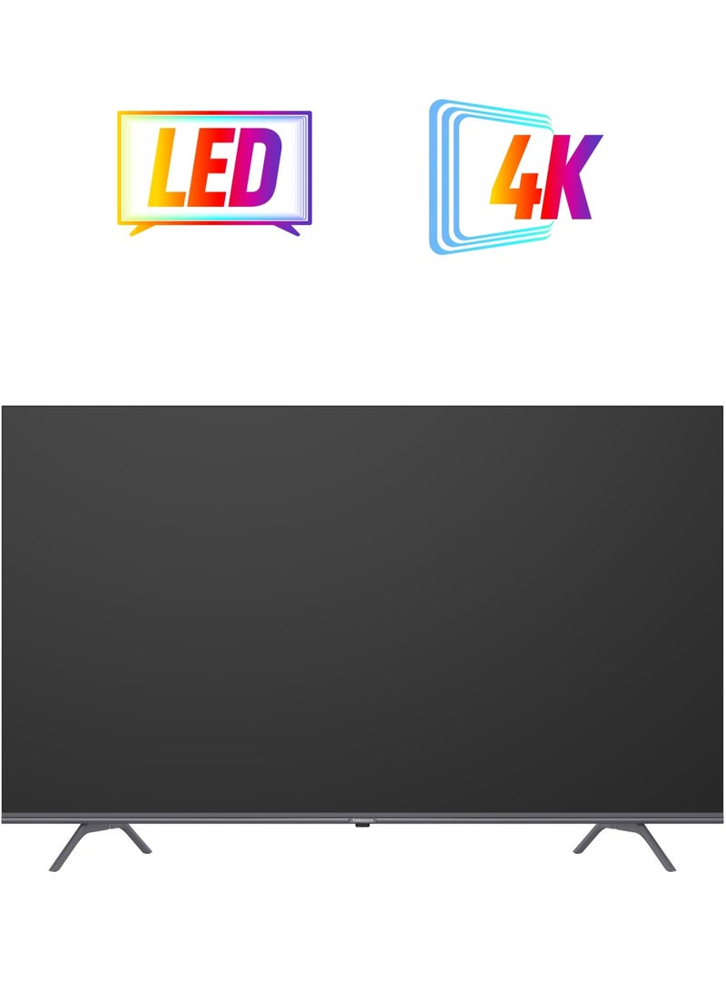 65 Inch 4K UHD Frameless Smart TV | 120HZ | Android | Built-in receiver | Youtube | Netflix | Big Size Ultra HD Television With Full Size Screen | No Frame - 65UA1410E Black