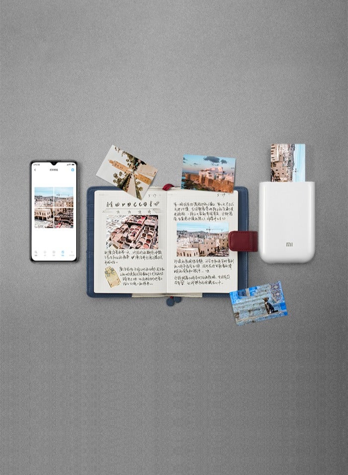 شاومي Pocket Printing Instant Photo Paper (20 Sheets) Global Edition White - Image 3