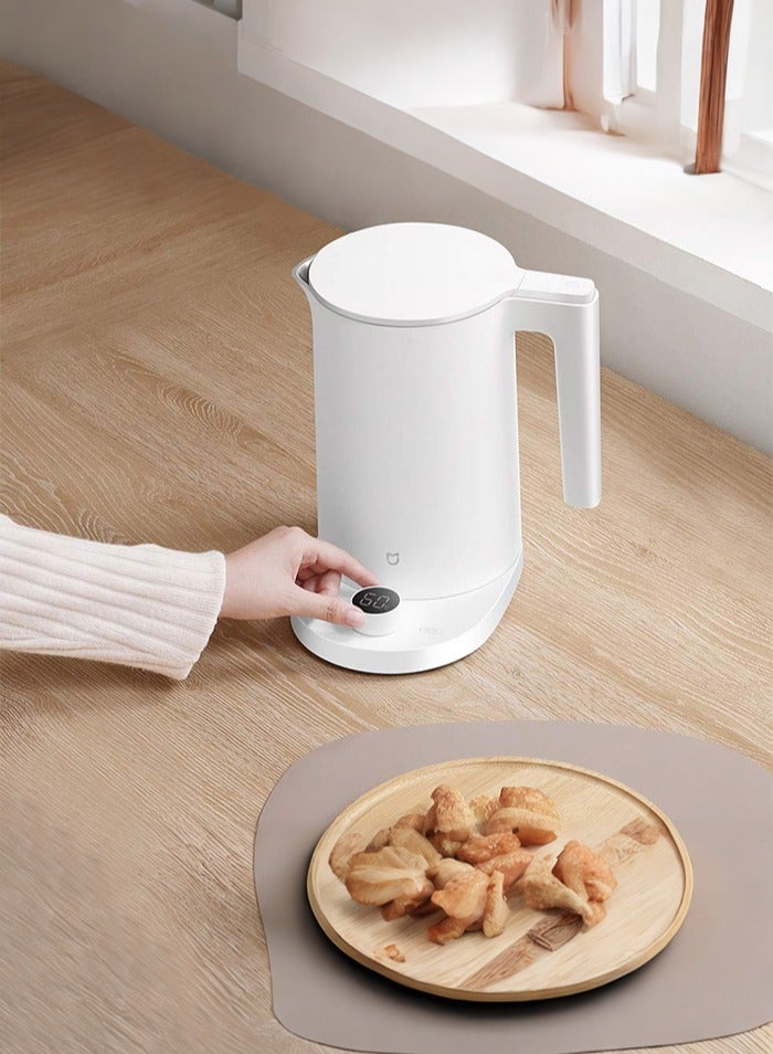 Xiaomi 2 Pro Smart Electric Water Kettle LED Display Intelligent Temperature Control Fast Hot Boiling Stainless Teapot 1.7 L 1800 W MJJYSHO1YM White  - Image 5