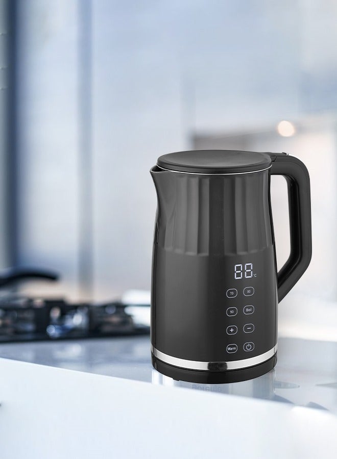 Electric Kettle With Display 1.7 L 2200 W 800102025 Black