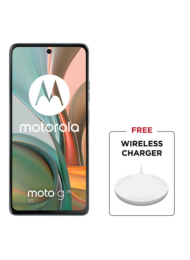 Motorola G75 Dual SIM Succulent Green 8GB RAM 256GB 5G With Free Belkin Wireless Charger - Middle East Version  - Image 1