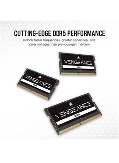كورسير Vengeance SO-DIMM DDR5 Ram (1x16GB) 4800MHz CL40 Intel XMP iCUE Compatible Computer Memory, (CMSX16GX5M1A4800C40) 16GBNone Black  - Image 3