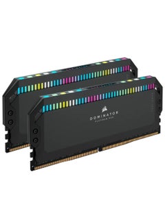كورسير Dominator Platinum RGB DDR5 Ram (2x32Gb) 6000MHz CL40 Intel XMP iCUE Compatible Computer Memory - (CMT64GX5M2B6000C40) 64GBNone Black  - Image 1