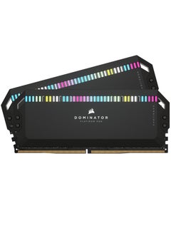 كورسير Dominator Platinum RGB DDR5 Ram (2x32Gb) 6000MHz CL40 Intel XMP iCUE Compatible Computer Memory - (CMT64GX5M2B6000C40) 64GBNone Black  - Image 2