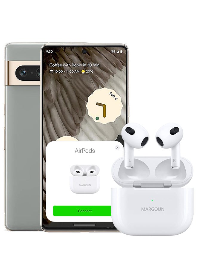 مارجون سماعات رأس بلوتوث Google Pixel 7 Pro مع علبة شحن سماعات أذن لاسلكية من الجيل الثالث سماعات رأس رياضية بتقنية البلوتوث مع صوت ستيريو عالي الدقة وتقليل الضوضاء - Image 1