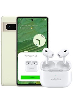 Google Pixel 7 Bluetooth Headphones With Charging Case Wireless Earbuds Pro 2 Bluetooth Sport In-Ear Headphones Hi-Fi Stereo Sound Noise Reduction White