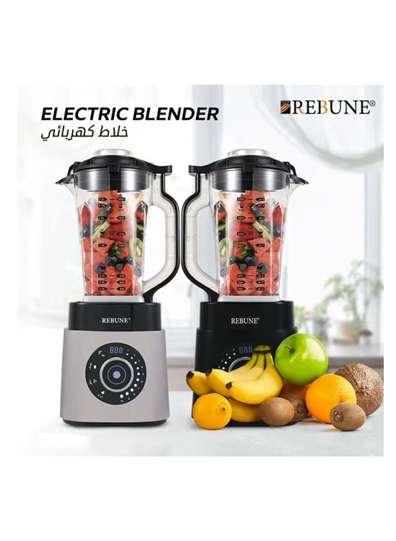 REBUNE REBUNE Ultra-Fast Electric Blender 2 L 1800 W RE-2-104 Black  - Image 4