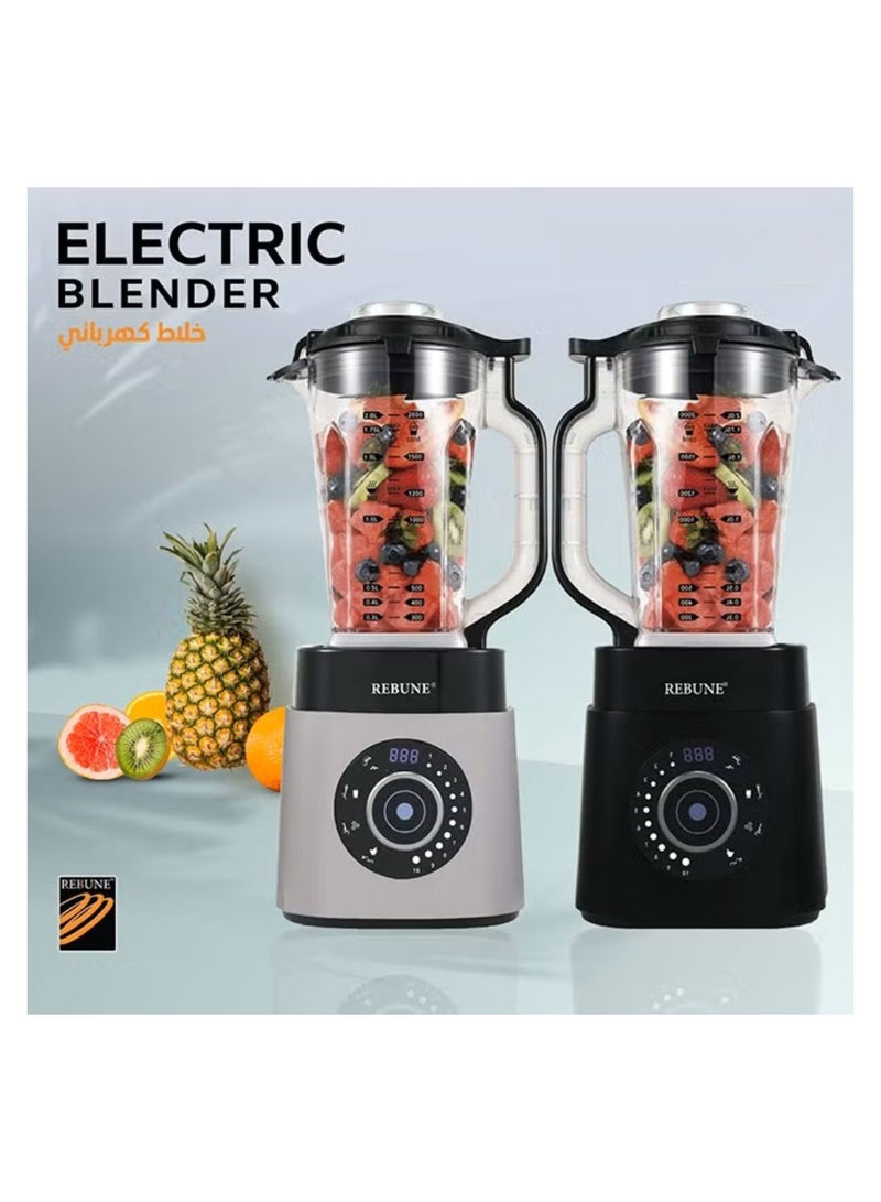 REBUNE REBUNE Ultra-Fast Electric Blender 2 L 1800 W RE-2-104 Black  - Image 3