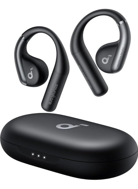 Anker, AeroFit Open-Ear Headphones, Ultra Comfort, Snug Fit, Ergonomic Ear Hook, Balanced Sound, IPX7 Waterproof, 42H Playtime, Bluetooth 5.3, App Control, Clear Calls, Wireless Earbuds Black