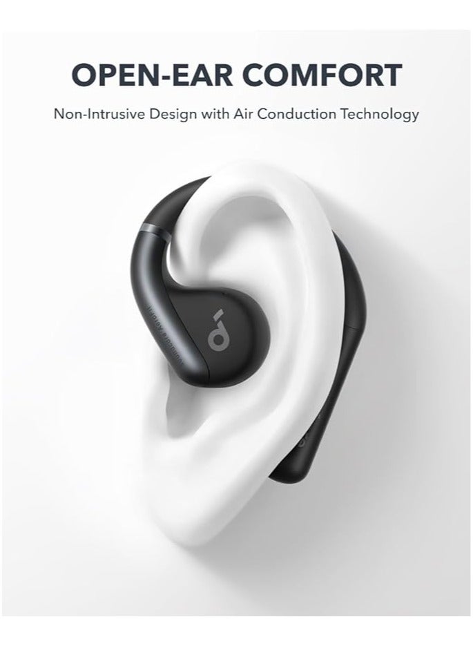 Soundcore - Anker, AeroFit Open-Ear Headphones, Ultra Comfort, Snug Fit, Ergonomic Ear Hook, Balanced Sound, IPX7 Waterproof, 42H Playtime, Bluetooth 5.3, App Control, Clear Calls, Wireless Earbuds Black - Image 1