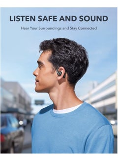 Soundcore Anker, AeroFit Open-Ear Headphones, Ultra Comfort, Snug Fit, Ergonomic Ear Hook, Balanced Sound, IPX7 Waterproof, 42H Playtime, Bluetooth 5.3, App Control, Clear Calls, Wireless Earbuds Black  - Image 2