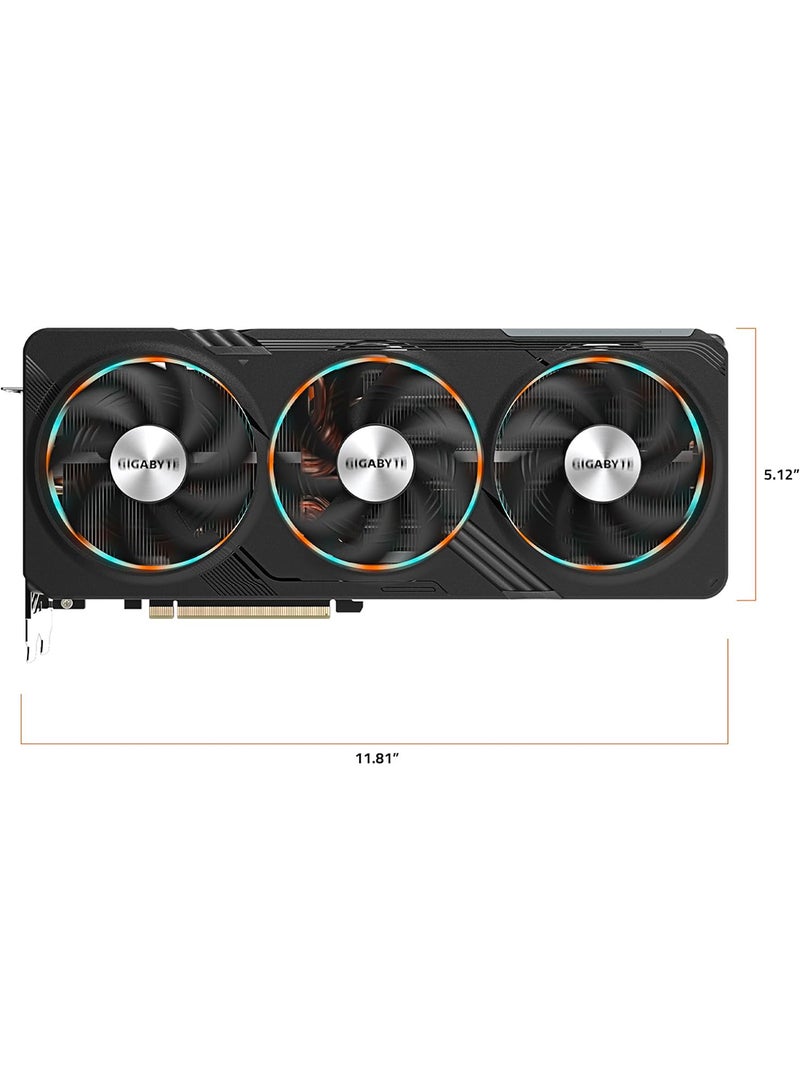 GIGABYTE - GeForce RTX 4070 SUPER GAMING OC Graphics Card, 12GB 192-bit GDDR6X Memory, 2565 MHz Core Clock, 21Gbps Memory Speed, 7168 CUDA Cores, PCI-E 4.0, HDMI 2.1a / DP 1.4a | GV-N407SGAMING OC-12GD Black - Image 1