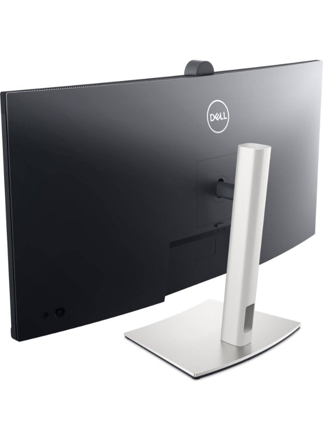 ديل شاشة مؤتمرات منحنية مقاس 34 بوصة، شاشة WQHD IPS، معدل تحديث 60 هرتز، وقت استجابة يصل إلى 5 مللي ثانية، منحني 3800R، إمكانية ضبط الارتفاع والدوران والإمالة، كاميرا ومكبر صوت مدمجين P3424WEB - Image 5
