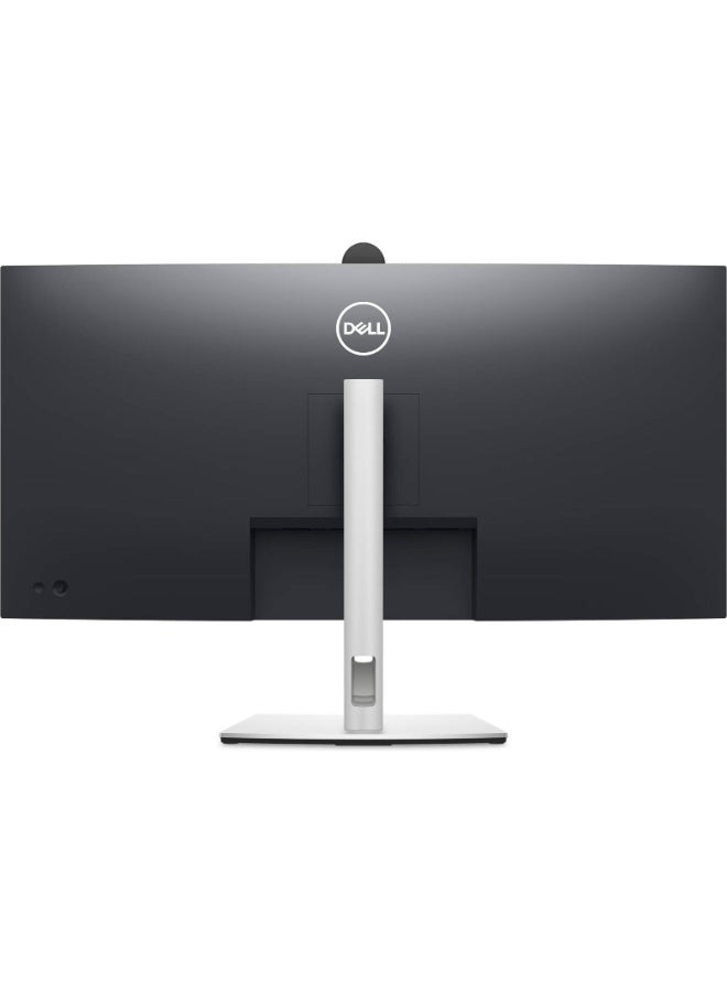 ديل شاشة مؤتمرات منحنية مقاس 34 بوصة، شاشة WQHD IPS، معدل تحديث 60 هرتز، وقت استجابة يصل إلى 5 مللي ثانية، منحني 3800R، إمكانية ضبط الارتفاع والدوران والإمالة، كاميرا ومكبر صوت مدمجين P3424WEB - Image 4