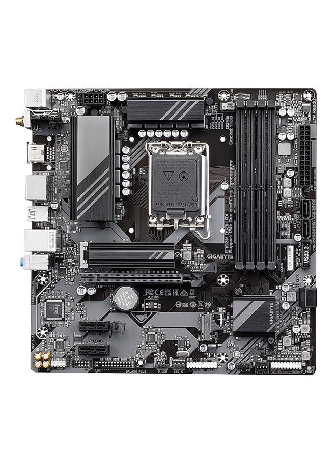 جيجابايت اللوحة الأم B760M DS3H DDR5 LGA1700 mATX، مجموعة شرائح Intel B760، 4x DDR5 DIMM، ذاكرة بحد أقصى 192 جيجابايت، Realtek 2.5GbE LAN، 1 x PCI E 4.0x16، 1x D-Sub، 1x HDMI، 1x DP، 1x USB-C/3.2 | B760M-DS3H-DDR5  - Image 2