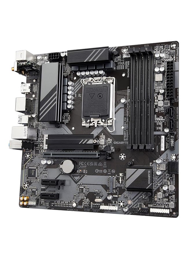 جيجابايت اللوحة الأم B760M DS3H DDR5 LGA1700 mATX، مجموعة شرائح Intel B760، 4x DDR5 DIMM، ذاكرة بحد أقصى 192 جيجابايت، Realtek 2.5GbE LAN، 1 x PCI E 4.0x16، 1x D-Sub، 1x HDMI، 1x DP، 1x USB-C/3.2 | B760M-DS3H-DDR5  - Image 4