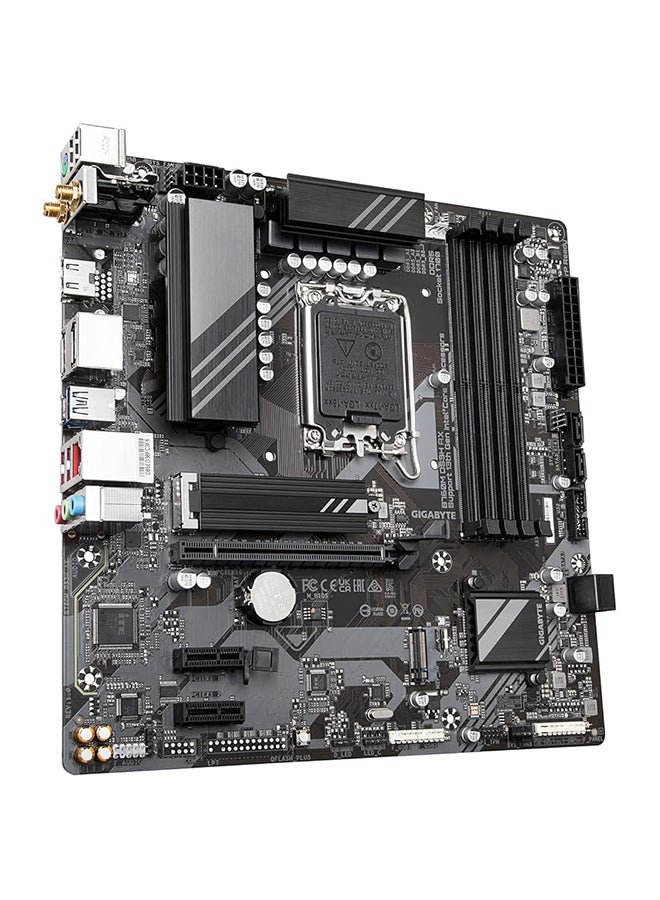 جيجابايت اللوحة الأم B760M DS3H DDR5 LGA1700 mATX، مجموعة شرائح Intel B760، 4x DDR5 DIMM، ذاكرة بحد أقصى 192 جيجابايت، Realtek 2.5GbE LAN، 1 x PCI E 4.0x16، 1x D-Sub، 1x HDMI، 1x DP، 1x USB-C/3.2 | B760M-DS3H-DDR5  - Image 3
