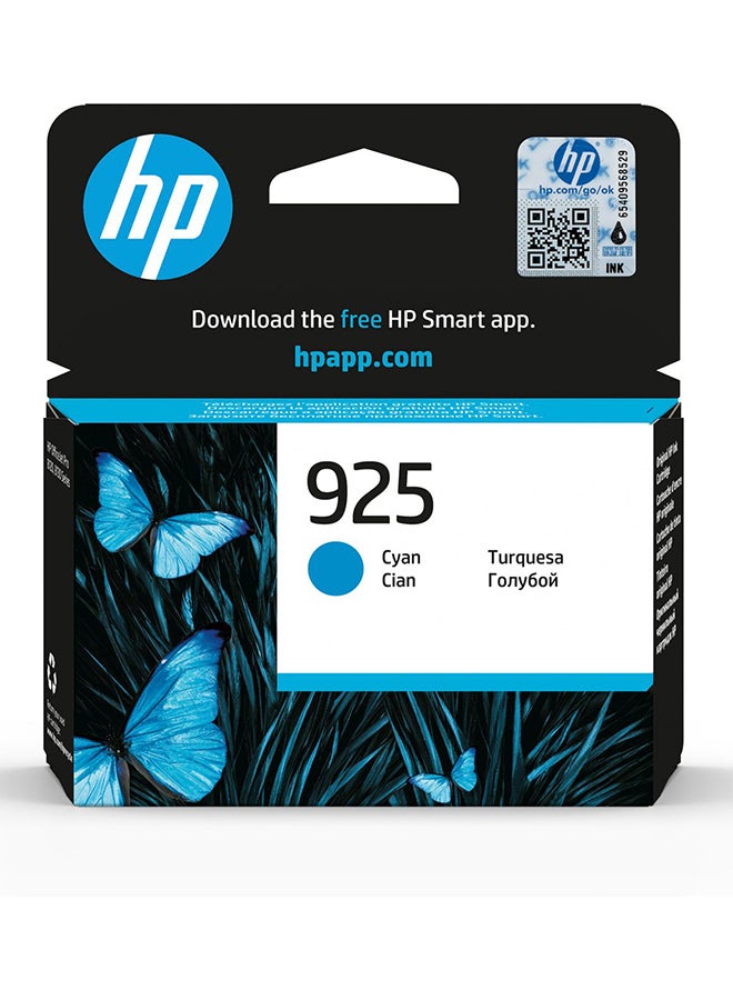 HP 925 Original Ink Cartridge Cyan - Image 1