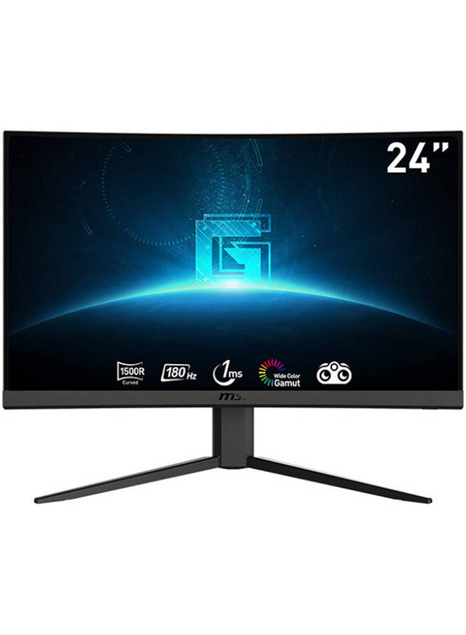 MSI - G24C4 E2 23.6" FHD Curved VA Gaming Monitor, 180 Hz Refresh Rate & 1ms (MPRT) Response Time, Anti-Flicker & Less Blue Light, Wide Color Gamut, Adaptive Sync Technology Black - Image 1