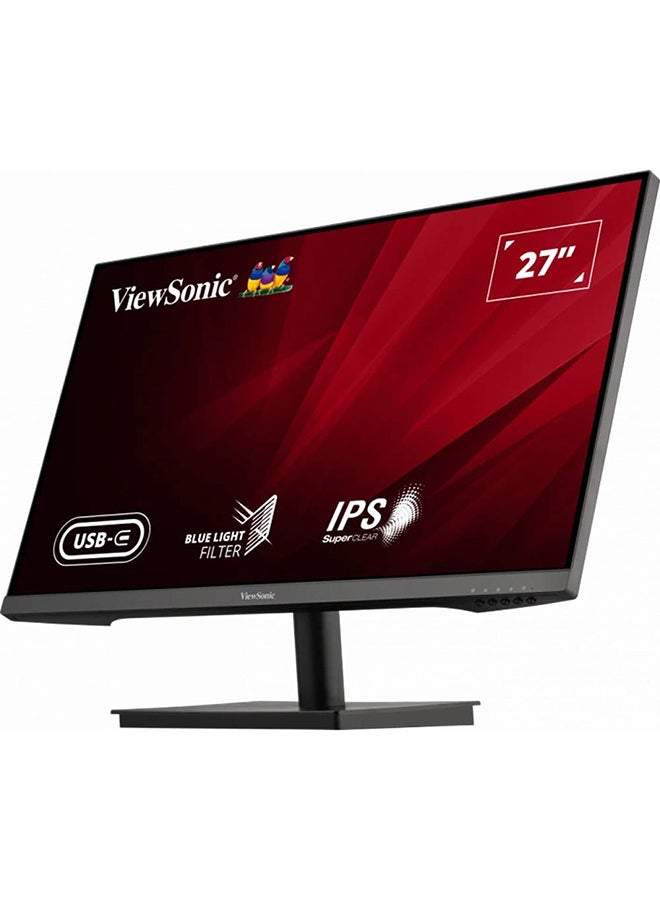 ViewSonic 27” 4K UHD, IPS Panel, HDMI, DP Port, USB Type-C, 2x2.5W Speakers Black  - Image 2