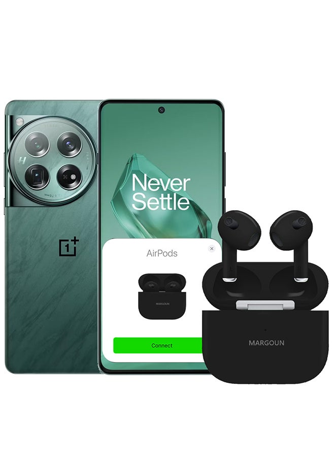 MARGOUN OnePlus 12 Bluetooth Headphones With Charging Case Wireless Earbuds 3Rd Generation Bluetooth Sport In-Ear Headphones Hi-Fi Stereo Sound Noise Reduction Black - Image 1